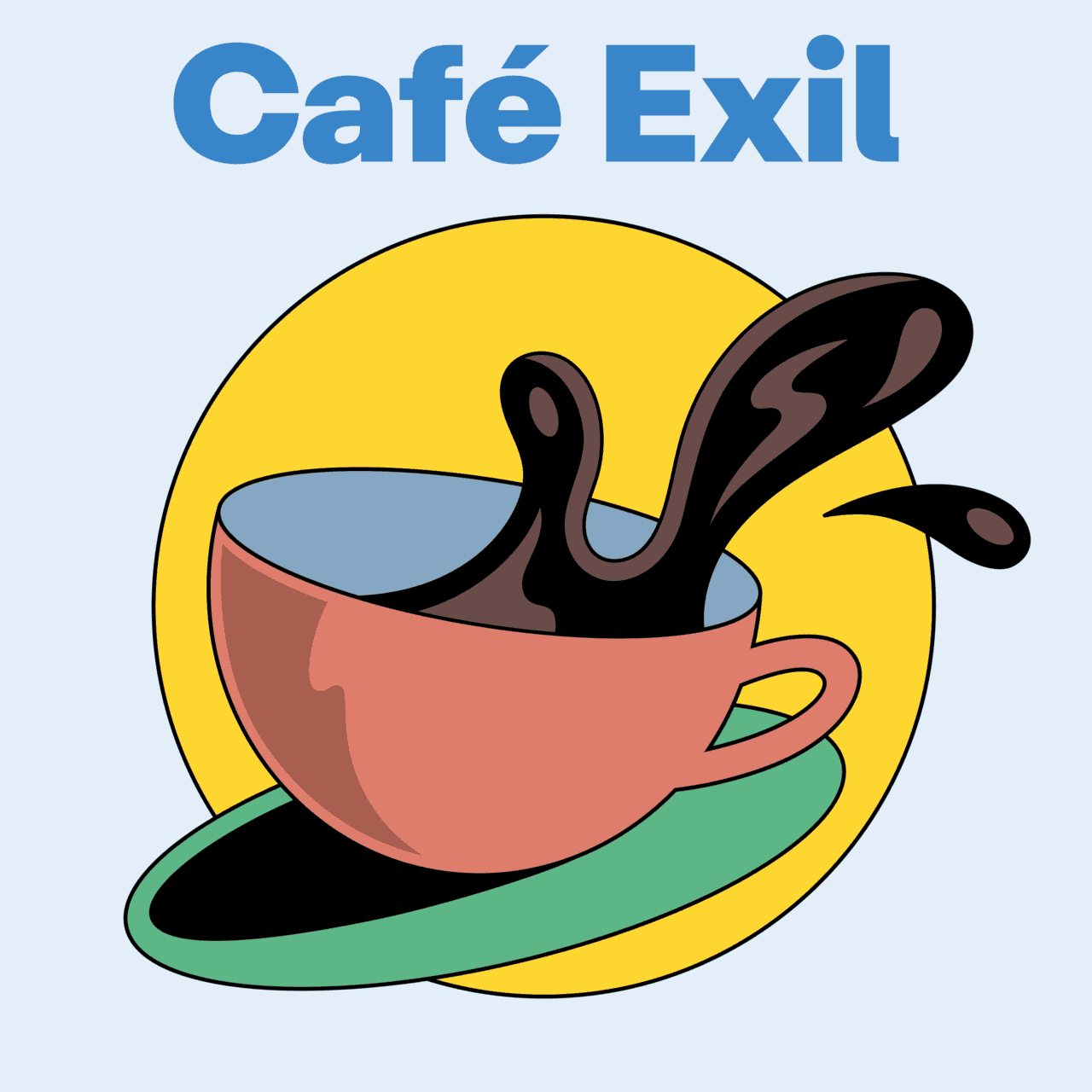 cafe exil podcast cover rz