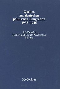 Heinz Boberach - Quellen zur deutschen politischen Emigration 1933 - 1945